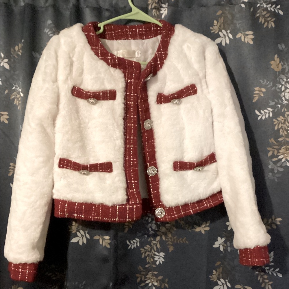 Flirty red and white plaid set